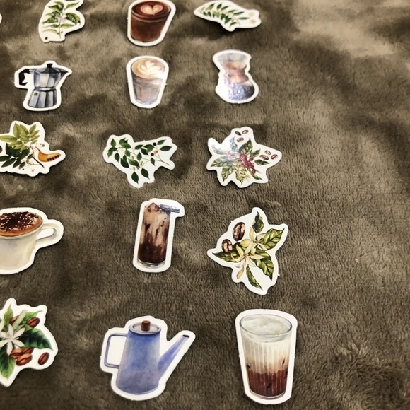 Coffee Theme 21 No Repeat Stickers - Picture 3 of 5